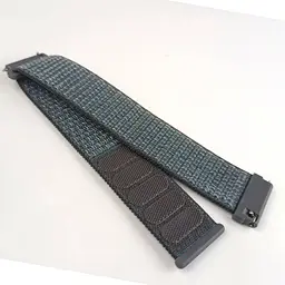 Ремінець нейлоновий на липучці BeWatch Xiaomi Amazfit BIP/GTS/GTR 20 мм Темно-зелений (101138.3UW) - мініатюра 3