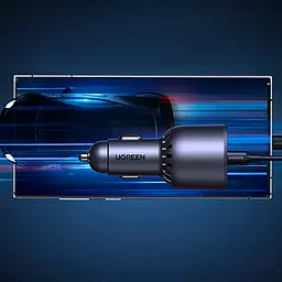 Зарядний пристрій Ugreen 3 × USB 130 Вт (2 × USB-C+USB-A) QC3.0 (EC705) (35025) - мініатюра 7