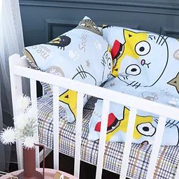 Простирадло MirSon Бязь 18-0007 Cool Cat 220x240 см (2200010283006) - мініатюра 3