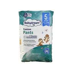 Підгузки-трусики Babydream Premium 5 розміру, 12-17 кг, 20 шт