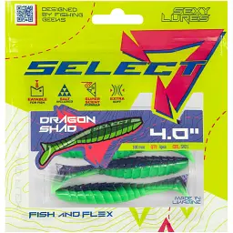Силікон Select Dragon Shad 4" SV21 (4 шт/уп) - мініатюра 2