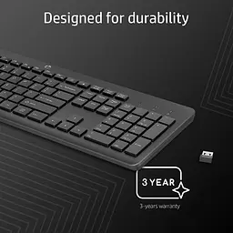 Клавіатура HP 230 Wireless UA Black (3L1E7AA) - мініатюра 3