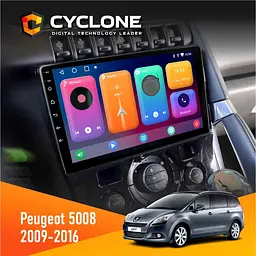 Штатна магнітола Peugeot (5008) 2009-2016 Climate Cyclone C9-001 2x32 CPL Cyclone (НФ-00002694)