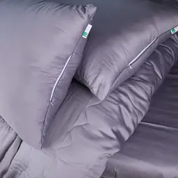 Літній постільний комплект MirSon Line Satin Premium Skyline з евкаліптовим волокном Євро (2200010982831) - мініатюра 6