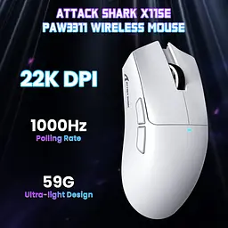 Ігрова бездротова мишка Attack Shark X11 SE / Три режими підключення / Сенсор PixArt PAW3311 / 22000 DPI - мініатюра 2