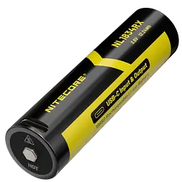 Акумулятор 21700+ Power Bank Nitecore NL2150RX 5000mAh 8А 3.6V (Чорно-жовтий)