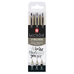 Набір лінерів Pigma Micron 05 BASIC 3 кольори Sakura