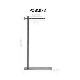 Підставка для гарнітури OfficePro Aluminum Alloys Grey (LS350G) - мініатюра 12