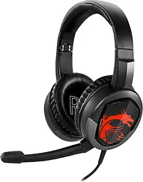 Навушники ігрові MSI Immerse GH30 Black/Red з мікрофоном - мініатюра 2