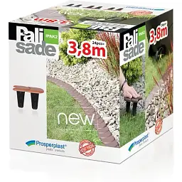 Палісад Prosperplast Flat 3.8 м теракотовий (IPAK2-R624) - мініатюра 6