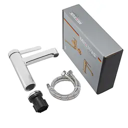 Змішувач для умивальника Mixxus Premium Verdi 001 (Nut) MI8240, Хром - мініатюра 2
