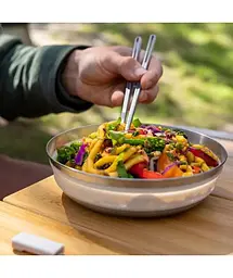 Миска складна Sea To Summit Detour Stainless Steel Collapsible Bowl L Moonstruck Grey (1033-STS ACK039011-061806) - мініатюра 3