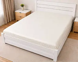 Простирадло на резинці LARA сатин LUX dp13259 BEIGE 160х200+25 см - мініатюра 2