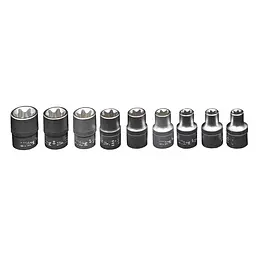 Набір насадок Ultra Star 1/2" 9 шт CrV (TR6086022) - мініатюра 3