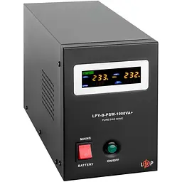 Джерело безперебійного живлення [ДБЖ] LogicPower LPY-B-PSW-1000VA 12V + АКБ LPM-MG 12V - 100 Ah [20339] [110334] - мініатюра 4