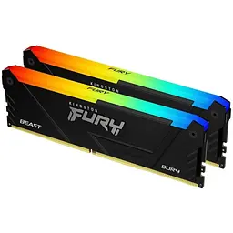Kingston Пам'ять ПК DDR4 16GB KIT (8GBx2) 3200 FURY Beast RGB