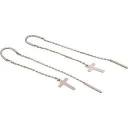 Золоті сережки-протяжки Платон Хрестики. 1С369/00Б