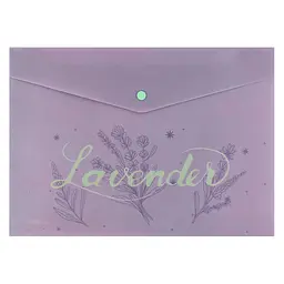 Папка-конверт "Axent" №1495-36-A A4 Lavender-1 на кнопці - мініатюра 2
