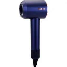 Фен Magio MG-162 Premium Line з 5 насадками, 3 швидкості та 4 температурні режими 1500 Вт Синій
