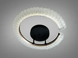 Стельова LED люстра Diasha 2509/500CG напівкільце шампань 50 Вт - мініатюра 3