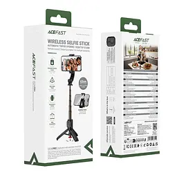 Селфі-монопод ACEFAST E43 Supports automatic selfie stand opening Black - мініатюра 2