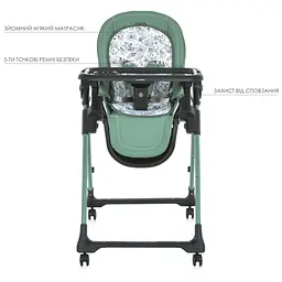 Стілець для годування El Camino ME 1037-B CRYSTAL Green до 15 кг - мініатюра 7