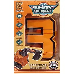 Дитячий Трансформер транспорт Bambi  Numerc Troopers Цифра 3 8336-3