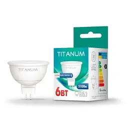 Лампочка TITANUM MR16 6W GU5.3 4100K 220V (TLMR1606534) - мініатюра 2