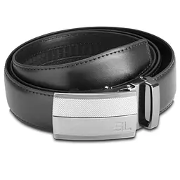 Ремінь чоловічий шкіряний Semi Line Black (P8235-0 L) 110 см