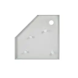 Душовий піддон Qtap Diamond 309912 90x90x12 см + сифон Білий Універсальний мілкий (до 20 см) - мініатюра 4
