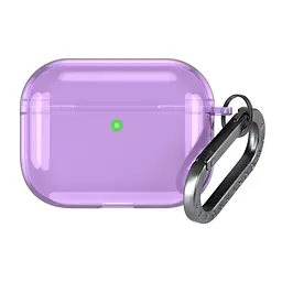 Чохол для навушників Apple AirPods Pro 3, фіолетовий, Air, термополіуретан (TPU), протиударний, захист від подряпин, пилу і ударів, футляр з карабіном для кріплення, точні вирізи для доступу до роз"ємів, ArmorStandart (ARM88269)