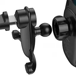 Автомобільний тримач холдер із БЗУ Baseus Wireless Charger Xiaomilky Way Bracket Holder WXHW02-01 Black - мініатюра 8