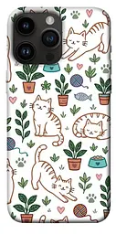 TPU чехол Demsky Cats pattern для Apple iPhone 14 Pro Max (6.7")