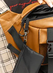 Велика жіноча поясна сумка бананка Sambag DynamicDart руда 38 × 21 × 7 см (80411121) - мініатюра 7
