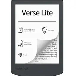 Електронна книга Pocketbook 619 Verse Lite, Midnight Grey (PB619-T-CIS)