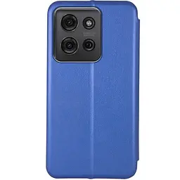 Шкіряний чохол-книжка Classy для Motorola Moto G75 5G Синій - мініатюра 2