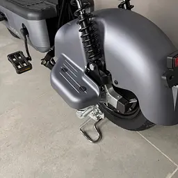 Електровелосипед EVOBIKE Nova S 500W 48V 12Ah з 2 сидіннями, корзиною та поворотниками, простий і надійний, для міста і села, графітові-сірого кольору - мініатюра 9