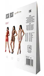 Мінісукня з вертикальним візерунком Passion BS097 One Size, red, плетіння з боків - мініатюра 7
