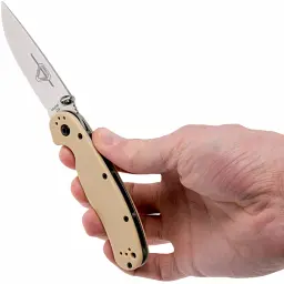 Ніж Ontario Knife RAT II D2 Desert Tan - мініатюра 5
