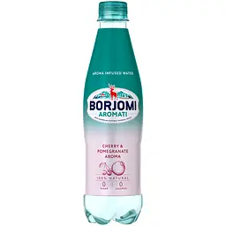 Напій безалкогольний Borjomi Aromati газований з ароматом Вишні та Гранату 0.5 л