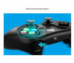 Геймпад Bluetooth джойстик для смартфона iPega PG9078+BT Ninja PC/Android Black - мініатюра 9