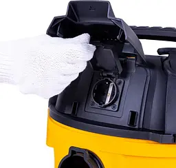 Пилосос професійний 1050Вт 15кПа контейнер 20л 6.2кг DeWALT teh0016320 - мініатюра 3