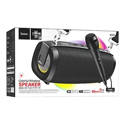 Портативна акустика Hoco Gallant outdoor TWS BT speaker BS55 чорна - мініатюра 2