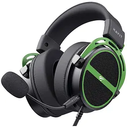 Навушники ігрові з мікрофоном Havit HV-H2030E black green (HV-H2030E) - мініатюра 5