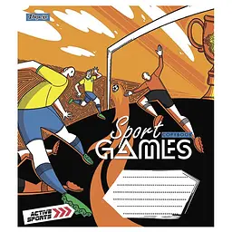 Набір зошитів 1 Вересня Sport games в клітинку 18 аркушів 25 шт. (766571) - мініатюра 5