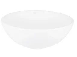 Комплект Qtap Owl: Раковина накладна кругла 400х400х155 мм White + Донний клапан PU02 (QT1911K53WN47319) - мініатюра 3