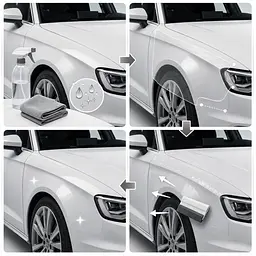 Антигравійна захисна бронеплівка за лекалами для Audi A3 8V 2012-2020 - зони дверей і стійки вікон - мініатюра 2