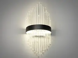 Світильник настінний LED Diasha 839/2PB, 18W, 990 лм, IP20, метал, скло, для спальні - мініатюра 2