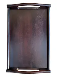 Складаний кавовий столик для сніданку в ліжко темний 42×28×17 см №6. - мініатюра 7