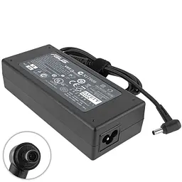 Блок живлення для ноутбука Asus 19V, 6.3A, 120W, 4.5x3.0-PIN, 3 hole, L-подібний роз'єм, black (без кабеля) - мініатюра 2